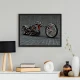 Tablou Motocicletă Chopper Custom Înramat Tablou Motocicletă Chopper Custom Înramat
