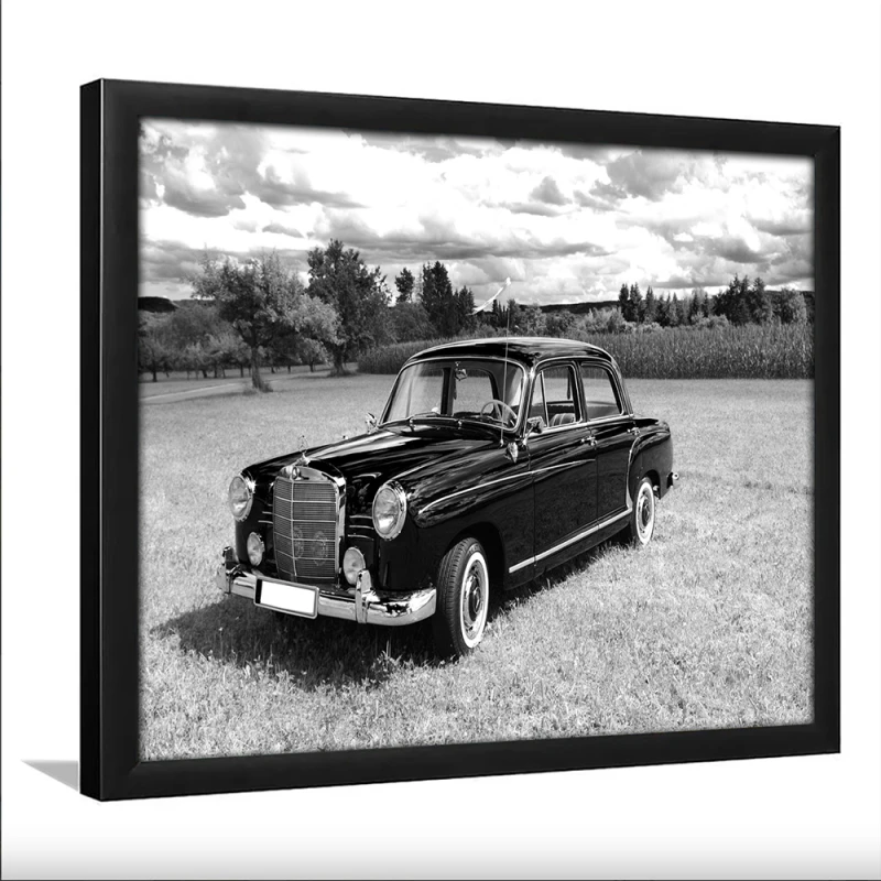 Tablou Alb-Negru Mercedes-Benz W120 Înramat