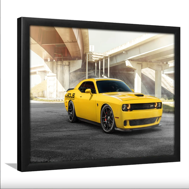 Tablou Muscle Car Dodge Challenger Înramat Tablou Muscle Car Dodge Challenger Înramat