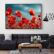 Tablou flori cu ramă - Maci Înfloriți, tablou cu flori modern, perfect pentru living, birou, hol Tablou flori cu ramă - Maci Înfloriți, tablou cu flori modern, perfect pentru living, birou, hol