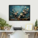 Tablou flori cu ramă - Ramuri Înflorite, tablou cu flori modern, perfect pentru living, birou, hol Tablou flori cu ramă - Ramuri Înflorite, tablou cu flori modern, perfect pentru living, birou, hol