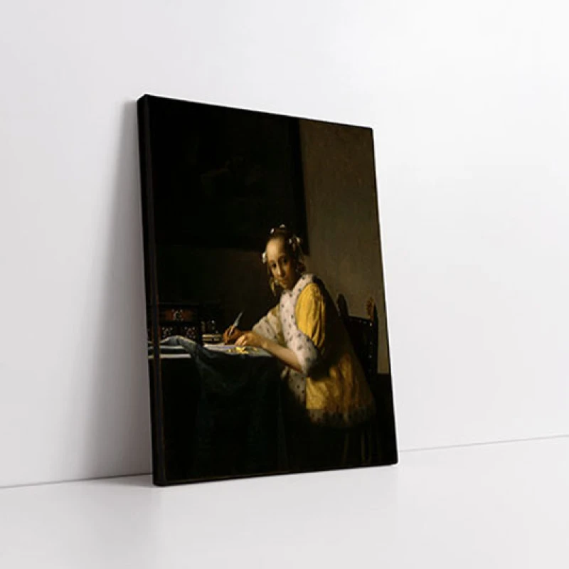 O doamna scriind - Reproduceri pictori celebri