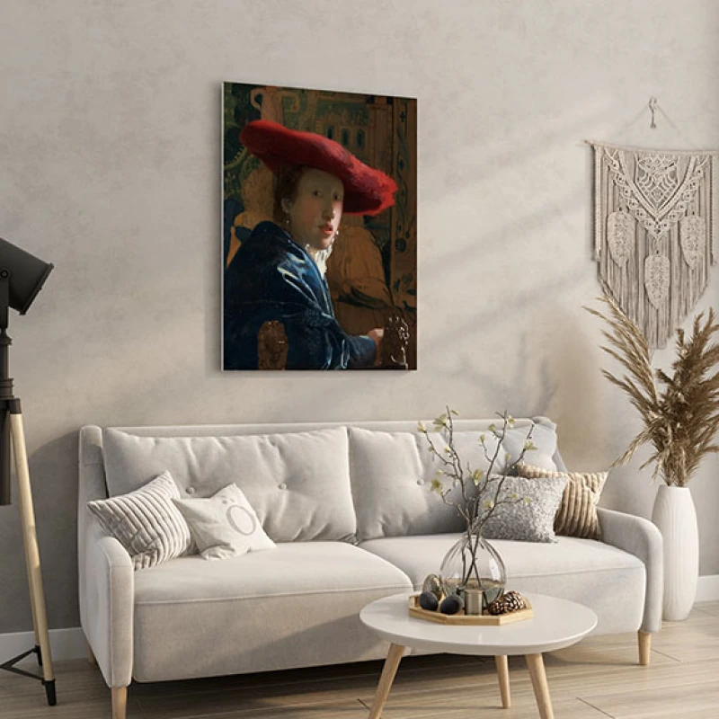 Fata cu palarie rosie - Reproduceri pictori celebri