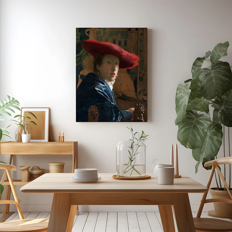 Fata cu palarie rosie - Reproduceri pictori celebri