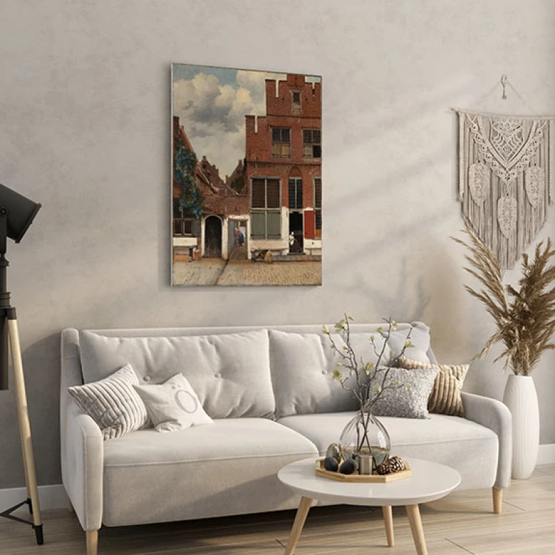 Vedere de la Casele din Delft - Reproduceri pictori celebri