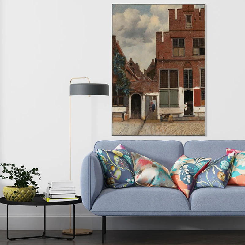 Vedere de la Casele din Delft - Reproduceri pictori celebri