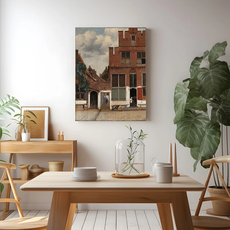 Vedere de la Casele din Delft - Reproduceri pictori celebri