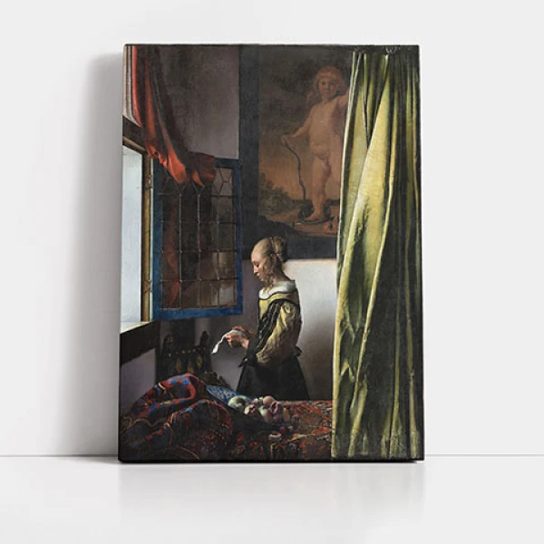 Doamna care citeste la o fereastra deschisa - Reproduceri pictori celebri