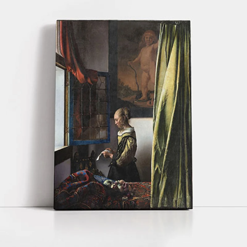 Doamna care citeste la o fereastra deschisa - Reproduceri pictori celebri