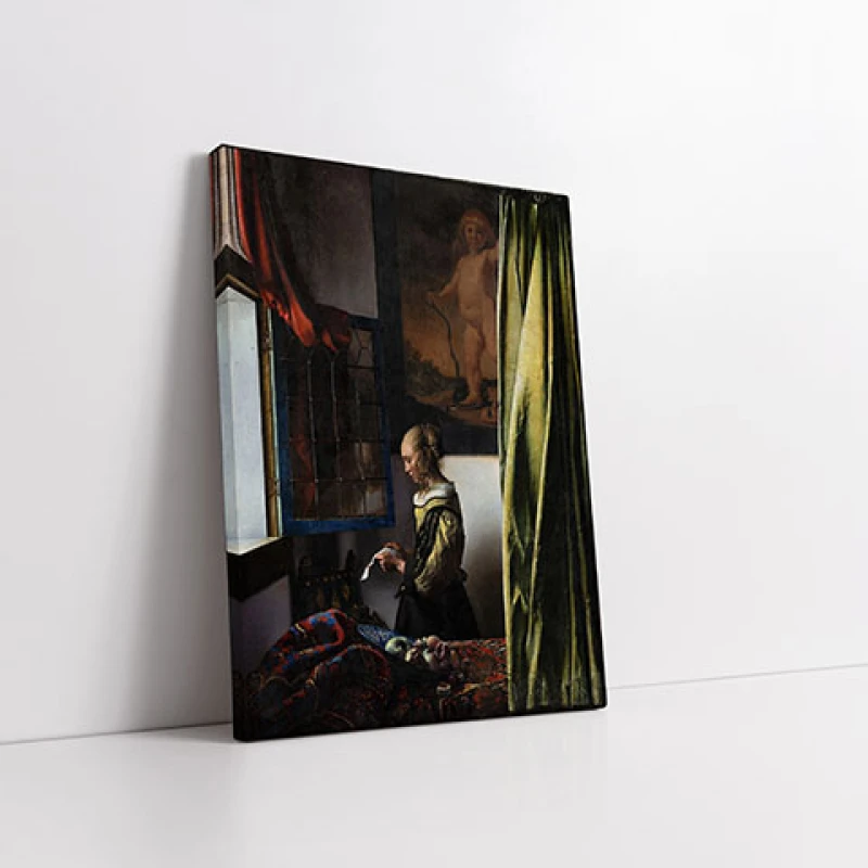 Doamna care citeste la o fereastra deschisa - Reproduceri pictori celebri