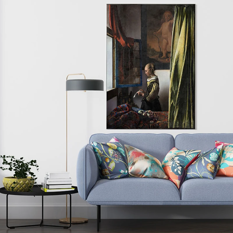 Doamna care citeste la o fereastra deschisa - Reproduceri pictori celebri