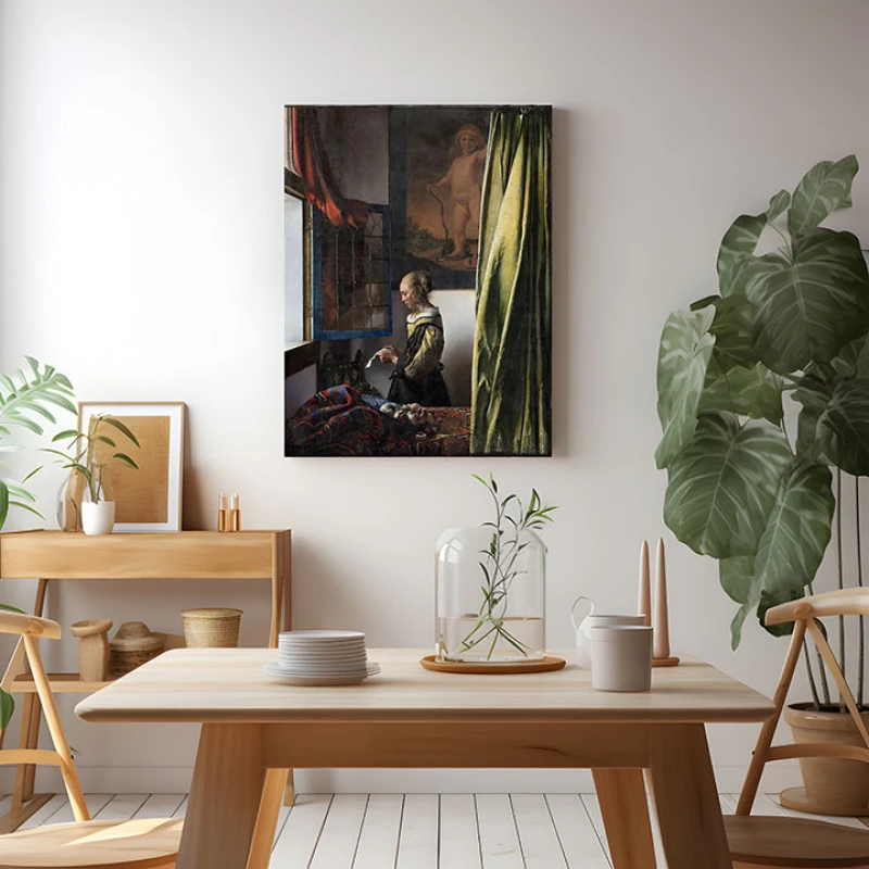 Doamna care citeste la o fereastra deschisa - Reproduceri pictori celebri