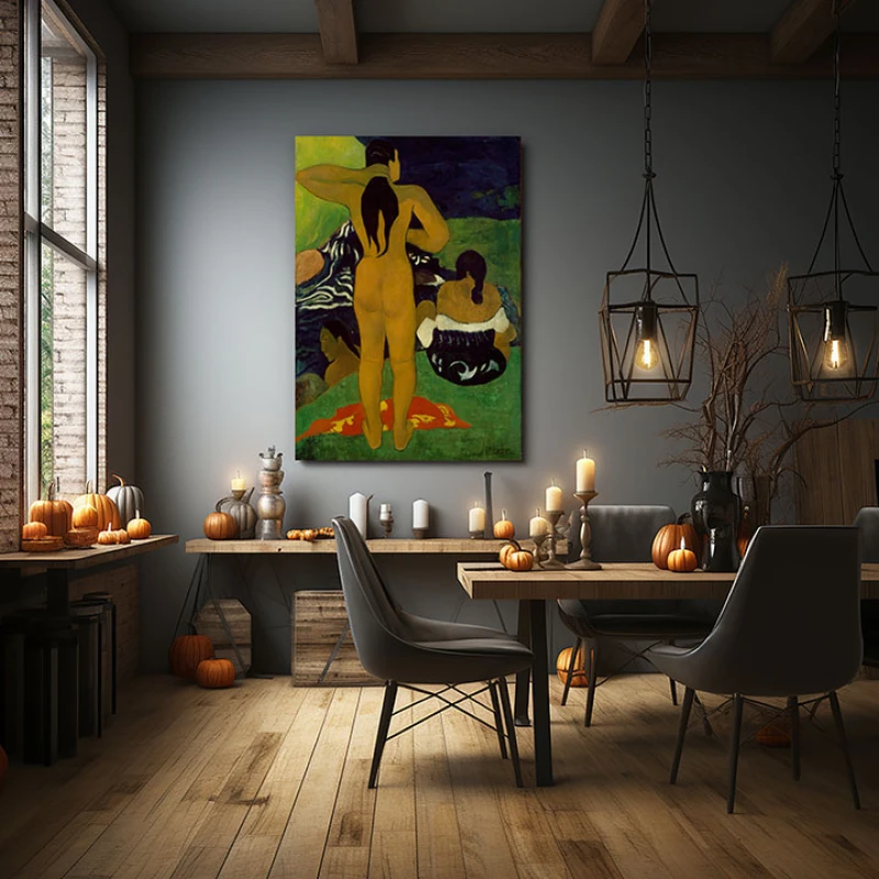 Femei Tahitiene la Baie - Reproduceri pictori celebri