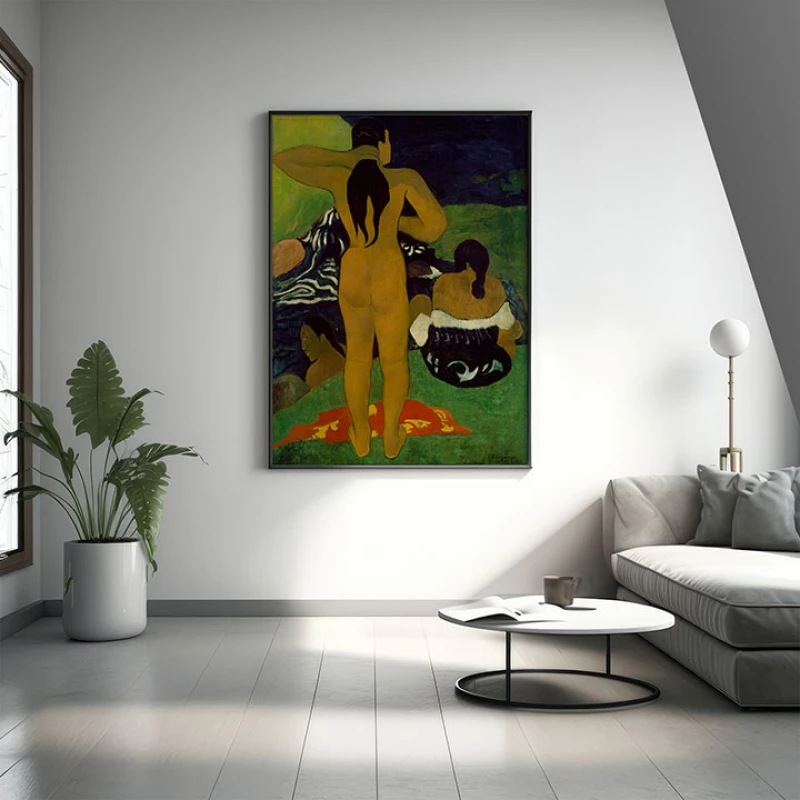 Femei Tahitiene la Baie - Reproduceri pictori celebri