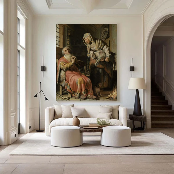 Tobit și Ana cu Iedul - Reproduceri pictori celebri