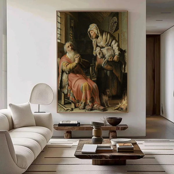 Tobit și Ana cu Iedul - Reproduceri pictori celebri