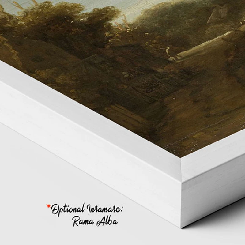 Peisaj cu un pod de piatră - Reproduceri pictori celebri