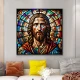 Isus vitraliu - Tablou religios