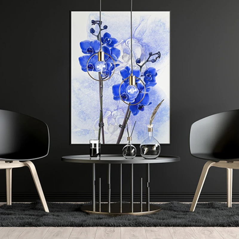 Orhidee Albastre - Tablou floral