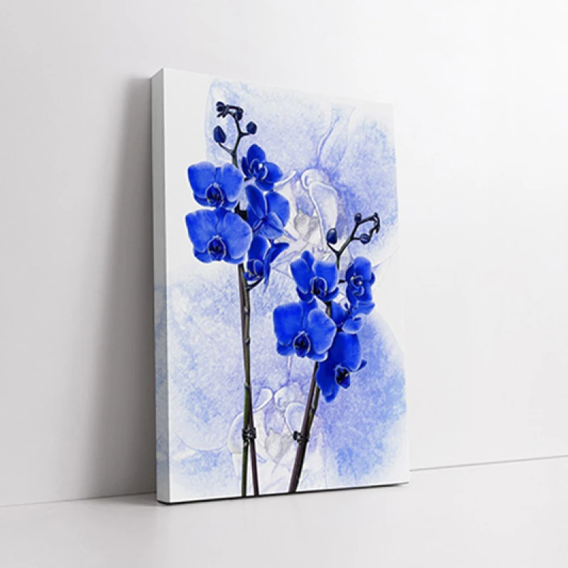 Orhidee Albastre - Tablou floral