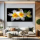 Plumeria Alb cu Galben - Tablou floral
