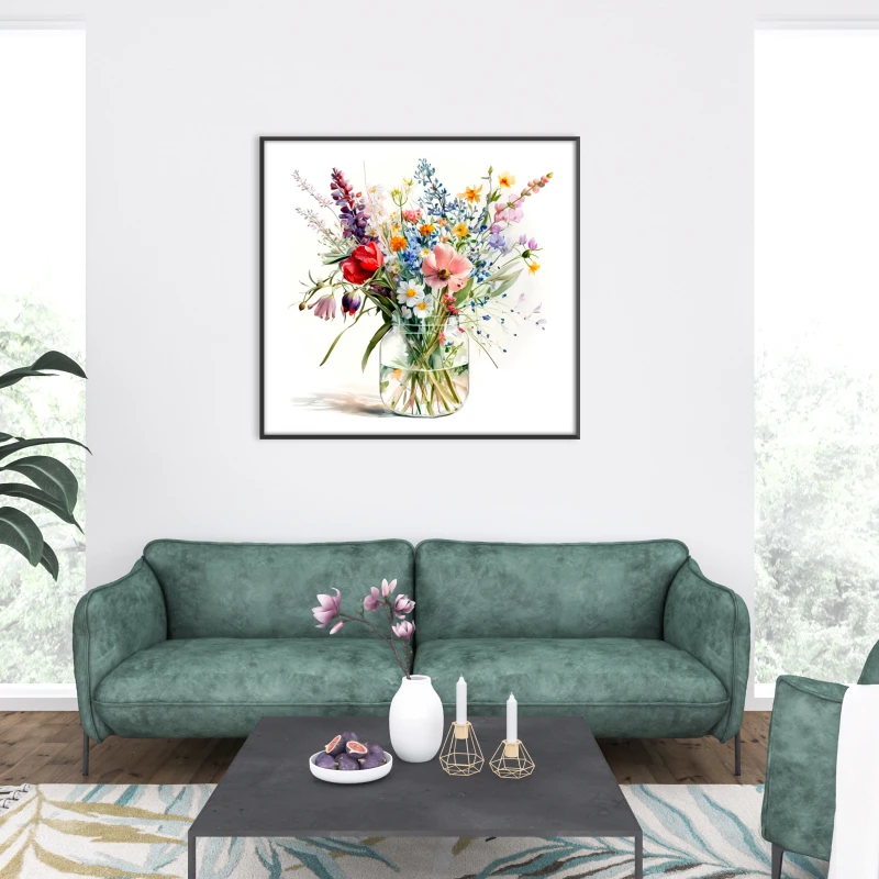 Buchet de flori - Tablou floral Buchet de flori - Tablou floral