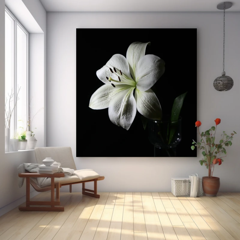 Crin alb - Tablou floral