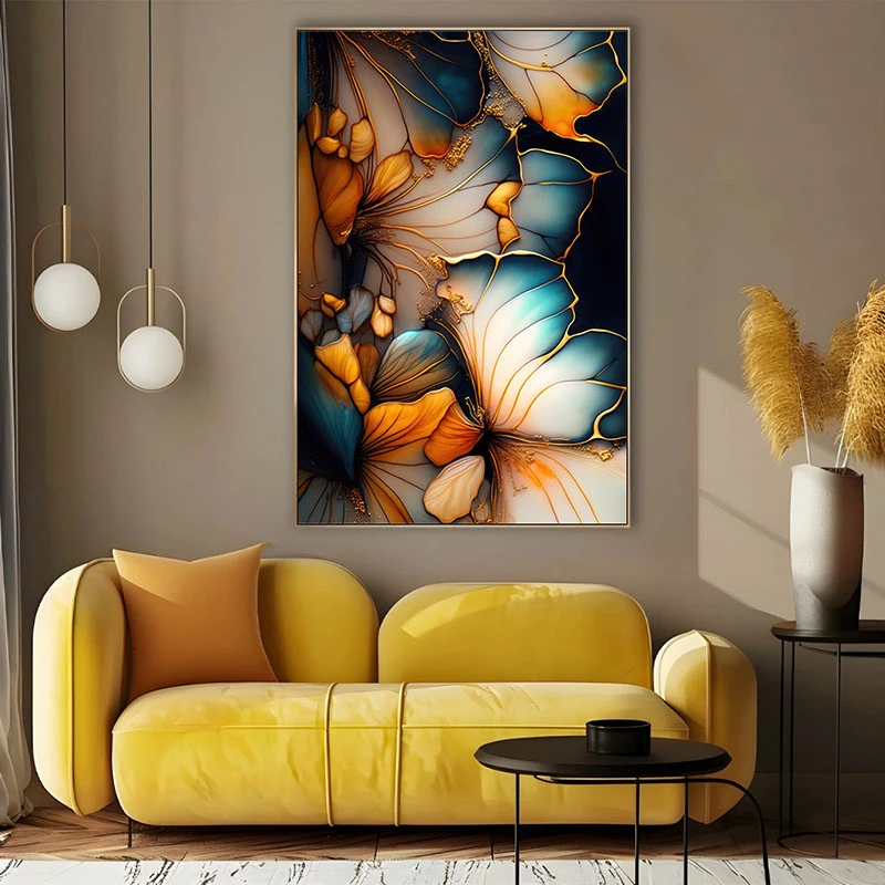 Flori de marmura - Tablou floral