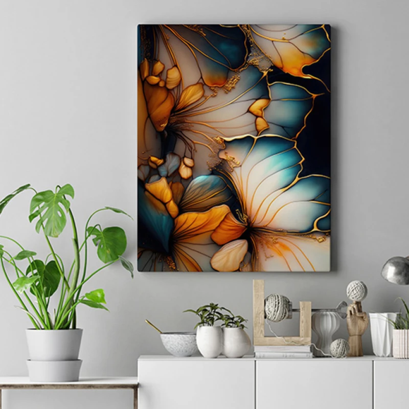 Flori de marmura - Tablou floral