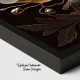 Tablou Canvas cu Flori - Flori de marmura, Reflexii Aurii Tablou Canvas cu Flori - Flori de marmura, Reflexii Aurii