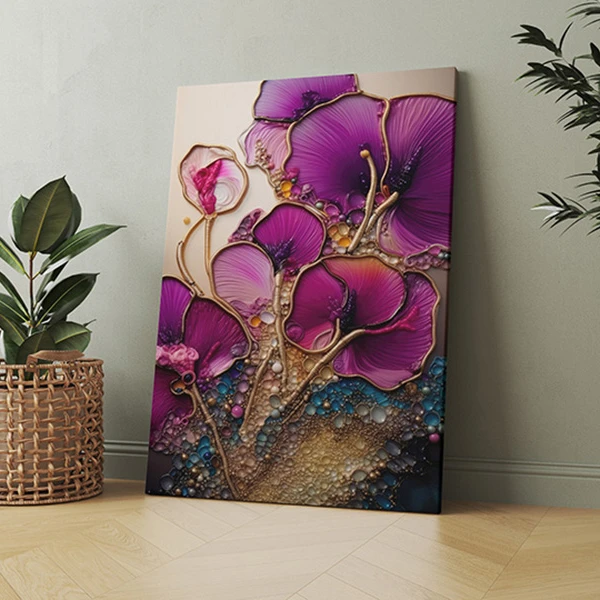 Flori de marmura - Tablou floral Flori de marmura - Tablou floral