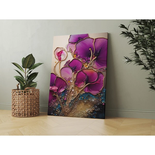 Flori de marmura - Tablou floral Flori de marmura - Tablou floral