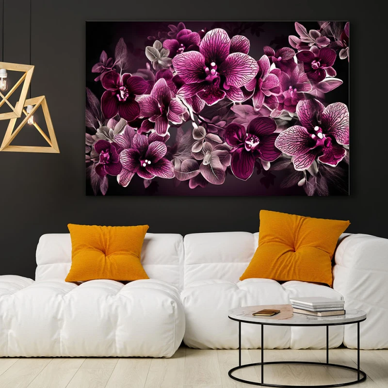 Buchet de Orhidee Mov - Tablou floral