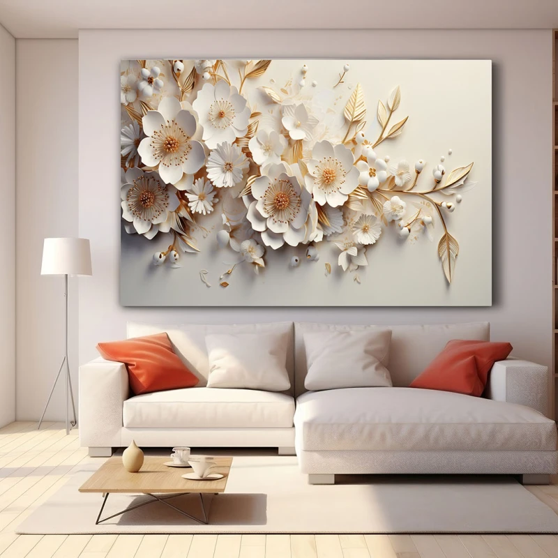 Bijuterii Florale - Tablou floral