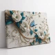 Tablou canvas cu flori - Serenada în Albastru, piesă de rezistență cu accent cromatic pentru spații zen sau birouri rafinate Tablou canvas cu flori - Serenada în Albastru, piesă de rezistență cu accent cromatic pentru spații zen sau birouri rafinate