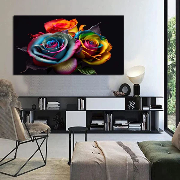 Tablou canvas cu flori - Ritmuri Subtile, compoziție grafică abstractă ideală pentru amenajări scandinave sau interioare minimaliste