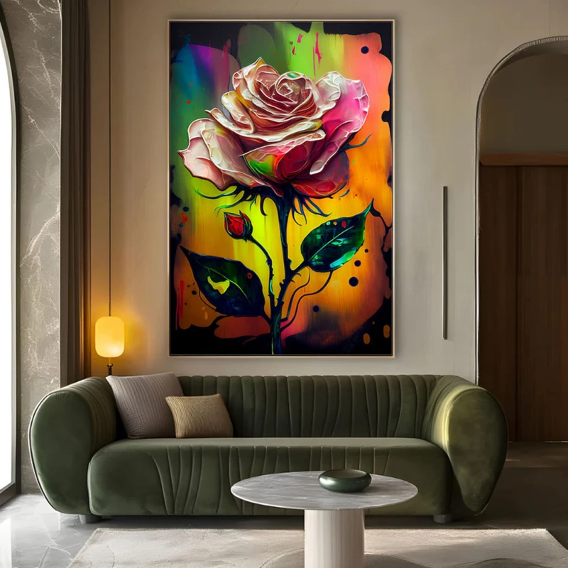 Colorat cu Dragoste - Tablou cu flori