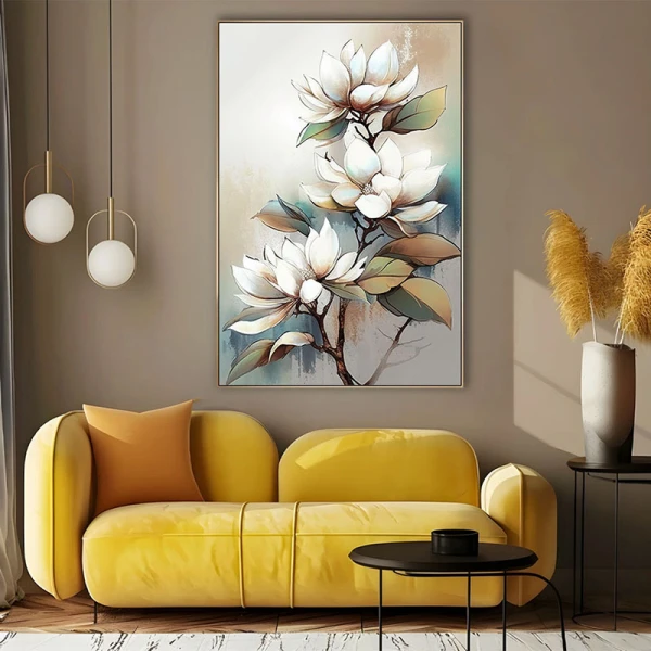 Magnolii Inflorite - Tablou cu flori Magnolii Inflorite - Tablou cu flori