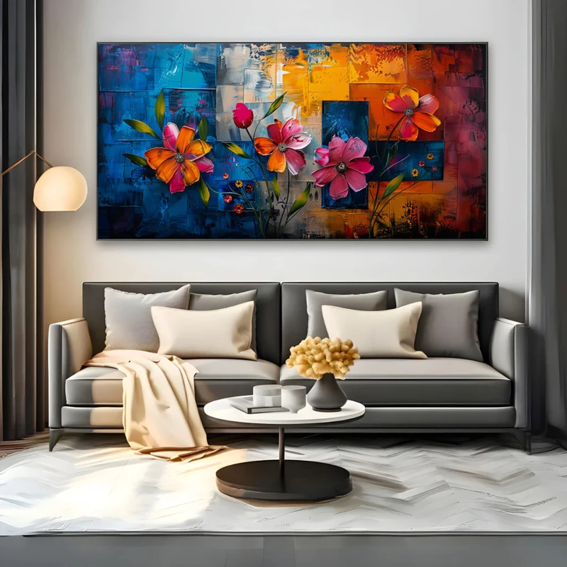 Averse la Apus - Tablou cu flori