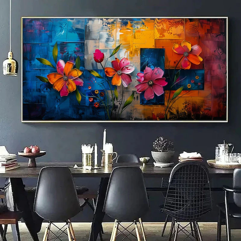 Averse la Apus - Tablou cu flori