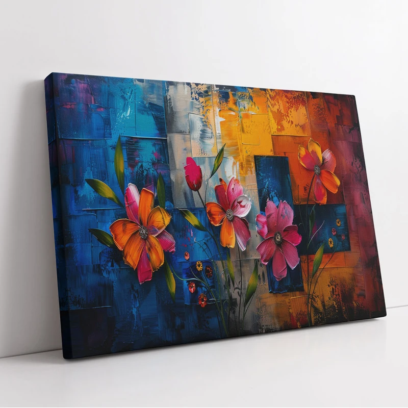 Averse la Apus - Tablou cu flori