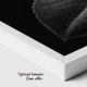Tablou Modern Alb-Negru - Trandafirul Negru, Minimalist și Rafinat