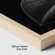 Tablou Modern Alb-Negru - Trandafirul Negru, Minimalist și Rafinat
