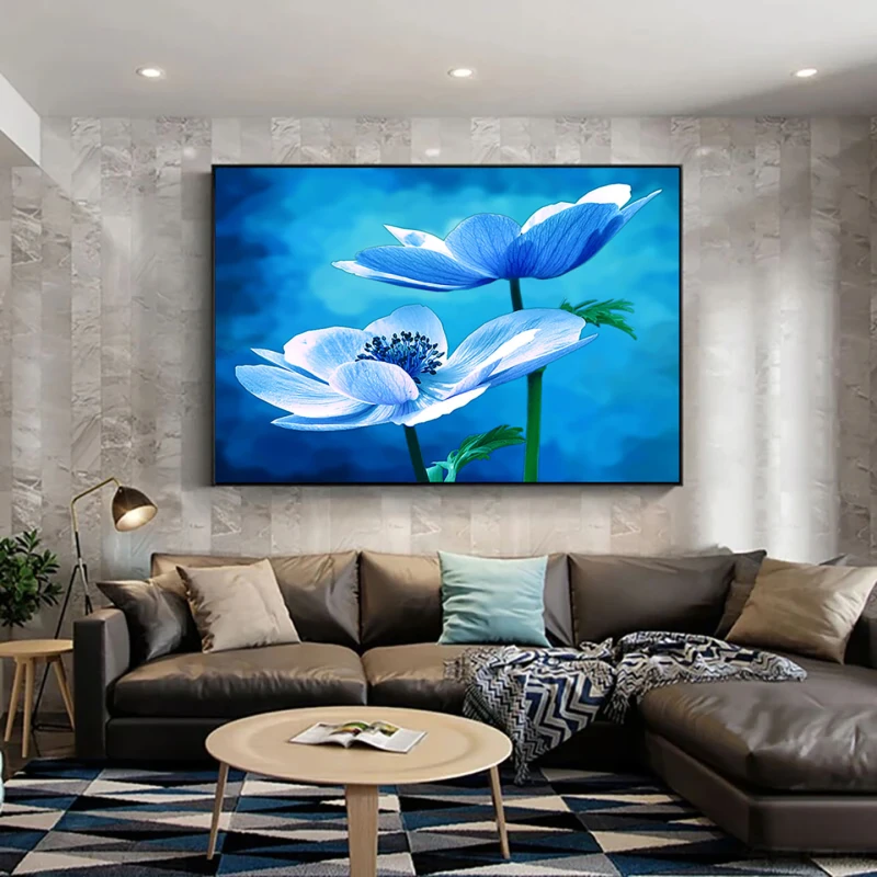 Anemone Albastre - Tablou cu flori Anemone Albastre - Tablou cu flori