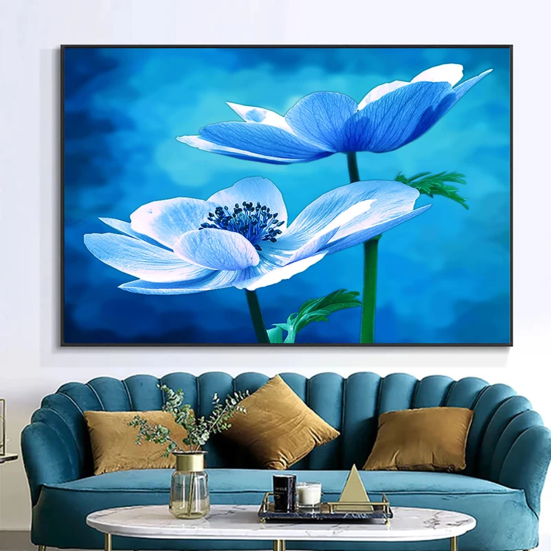 Anemone Albastre - Tablou cu flori Anemone Albastre - Tablou cu flori