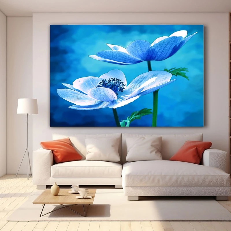 Anemone Albastre - Tablou cu flori Anemone Albastre - Tablou cu flori