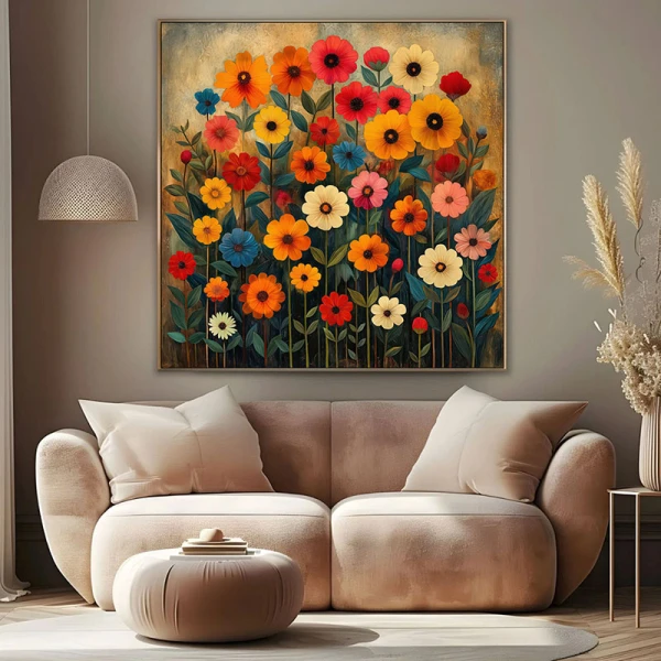 Flower Storm - Tablou floral