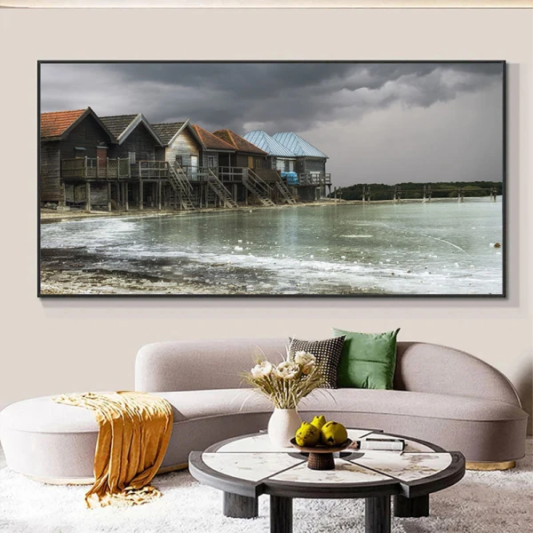 Casute pescaresti - Tablou peisaj