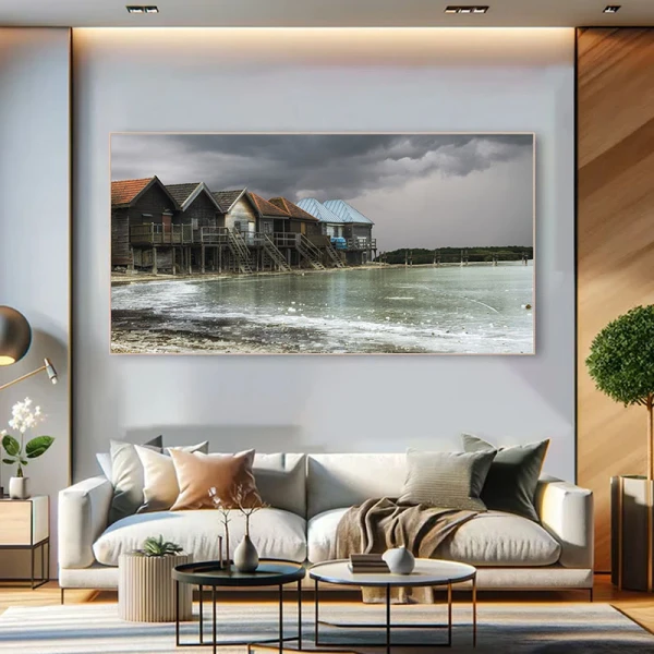 Casute pescaresti - Tablou peisaj