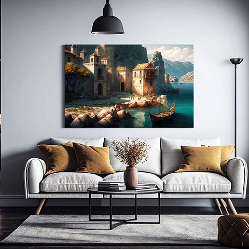 Portul vechi - Tablou peisaj